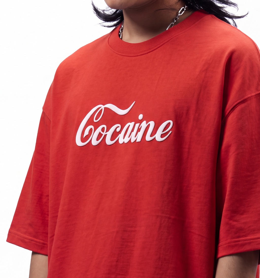 Cocaine Script Oversized T-shirt