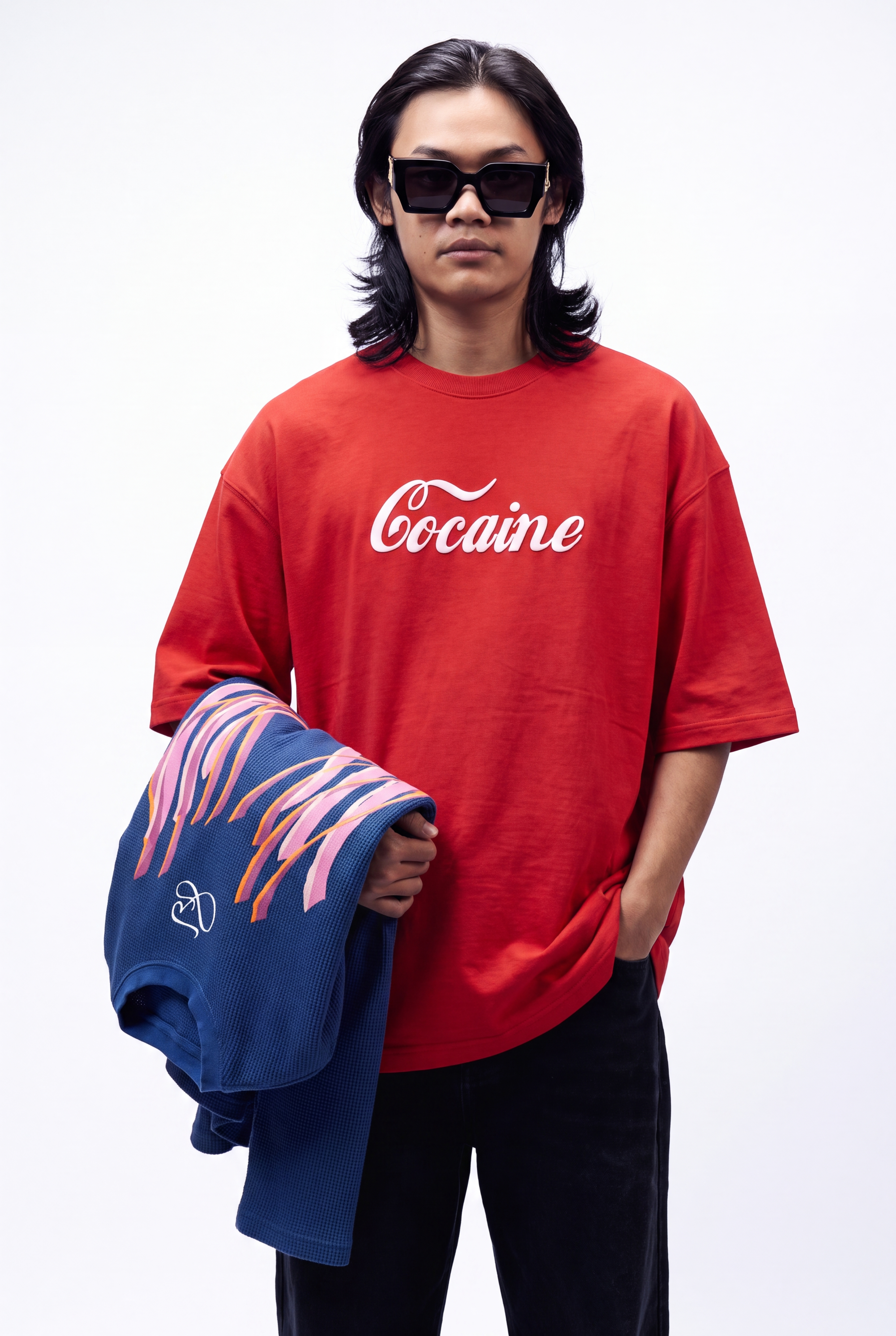 Cocaine Script Oversized T-shirt